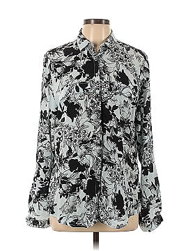 Alberto Makali Long Sleeve Silk Top (view 1)