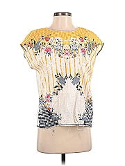 Zara W&B Collection Short Sleeve Blouse