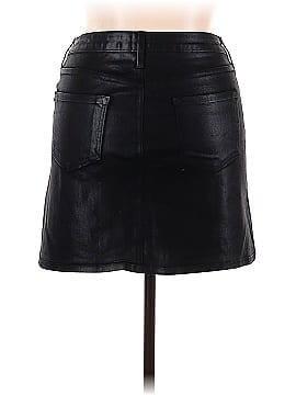 Just Black Faux Leather Skirt (view 2)