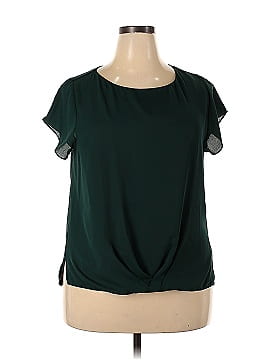 INC International Concepts Short Sleeve Blouse (view 1)