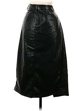 7 For All Mankind Faux Leather Skirt (view 2)