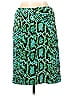 Workshop Graphic Animal Print Green Casual Skirt Size 10 - photo 2