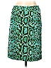 Workshop Graphic Animal Print Green Casual Skirt Size 10 - photo 1