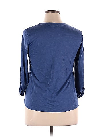 Indigo 3/4 Sleeve T-Shirt (view 2)