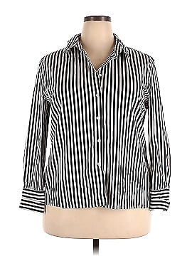 Eva Mendes by New York & Company 3/4 Sleeve Button-Down Shirt (view 1)