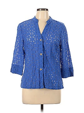 Rebecca Malone 3/4 Sleeve Button-Down Shirt (view 1)