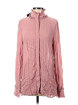 Topshop Long Sleeve Button-Down Shirt (view 1)