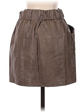 Zara Basic Faux Leather Skirt (view 2)