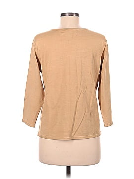 Dialogue 3/4 Sleeve Silk Top (view 2)