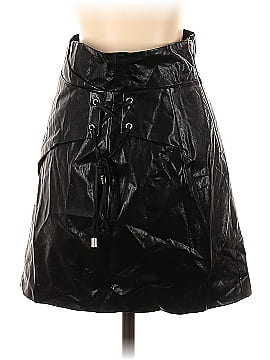 Majorelle Faux Leather Skirt (view 1)