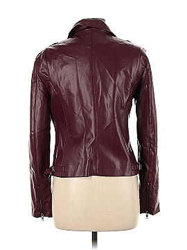 Label Faux Leather Jacket (view 2)