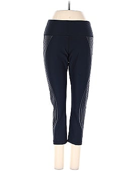 90 Degree by Reflex Active black cropped yoga Pants with shinny detail (view 1)