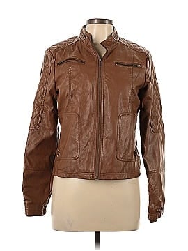 Maralyn & Me Faux Leather Jacket (view 1)