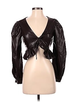 Kittenish Faux Leather Jacket (view 1)