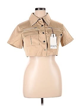 Foil Short Sleeve Button-Down Shirt (view 1)