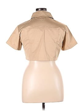 Foil Short Sleeve Button-Down Shirt (view 2)
