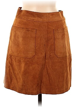 FRAME Denim Leather Skirt (view 1)