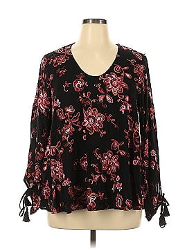 Karen Kane Long Sleeve Blouse (view 1)