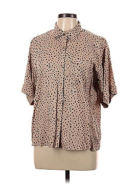 Blush Short Sleeve Button-Down Shirt (view 1)