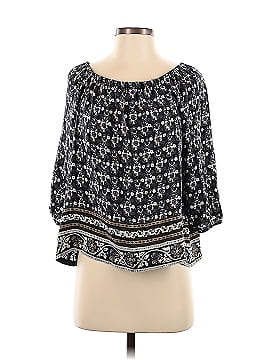 Madewell 3/4 Sleeve Silk Top (view 1)