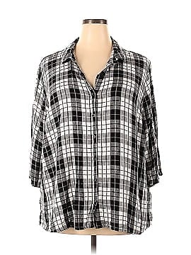 Catherines 3/4 Sleeve Button-Down Shirt (view 1)