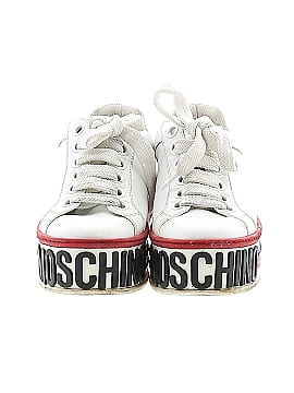 Moschino Logo Leather Platform Sneakers (view 2)