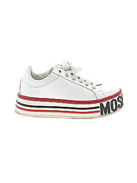 Moschino Logo Leather Platform Sneakers (view 1)