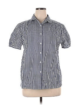 Anne Klein Short Sleeve Button-Down Shirt (view 1)