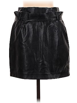 Topshop Faux Leather Skirt (view 2)