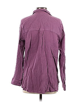 Anne Klein Long Sleeve Button-Down Shirt (view 2)