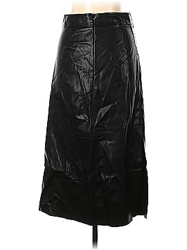 Olivaceous Faux Leather Skirt (view 2)