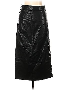 Olivaceous Faux Leather Skirt (view 1)