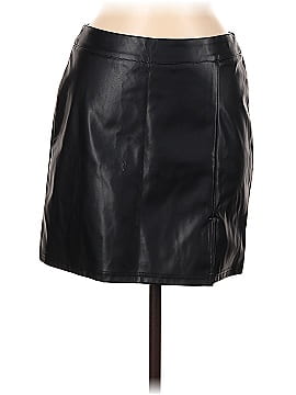 Shein Faux Leather Skirt (view 1)