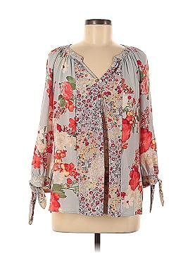 Fig and Flower Long Sleeve Blouse (view 1)