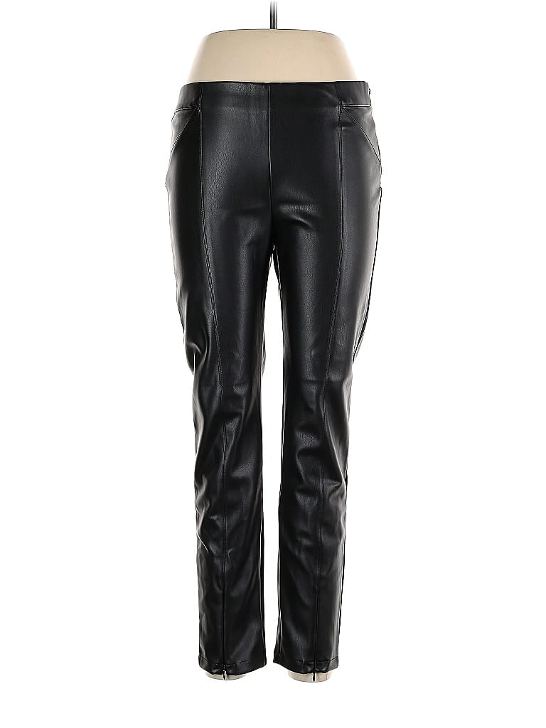 Click to view more detailed imagery on our partner's website Pre-owned Miou Muse Faux Leather Pants In Black
