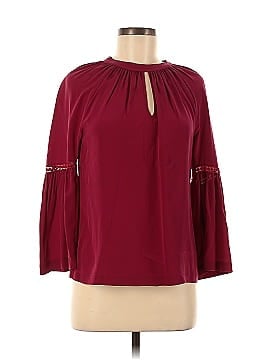 Trina Turk Long Sleeve Silk Top (view 1)