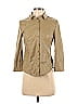 Elie Tahari 100% Polyurethane Solid Tan Long Sleeve Button-Down Shirt Size XS - photo 1