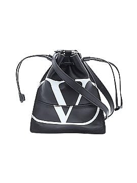 Valentino Garavani Leather VLogo Drawstring Pouch Bag (view 1)