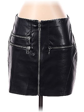 Alice + Olivia Faux Leather Skirt (view 1)