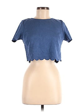 Aqua Short Sleeve Top (view 1)