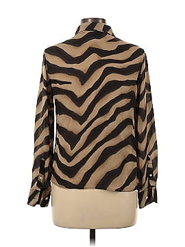 Lauren by Ralph Lauren Long Sleeve Silk Top (view 2)