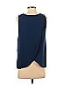 Amanda Uprichard 100% Polyester Blue Sleeveless Blouse Size P (petite) - photo 2