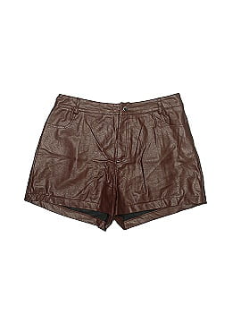 Princess Polly Faux Leather Shorts (view 1)