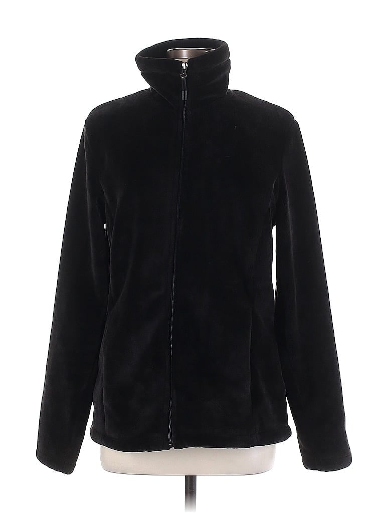 Pre-owned New Balance Zip Up Hoodie In Black
