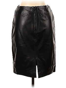 Folio Saks Fifth Avenue Leather Skirt (view 2)