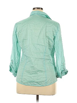 Ann Taylor Factory 3/4 Sleeve Button-Down Shirt (view 2)