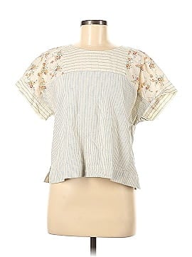 Madewell x The New Denim Project Short Sleeve Blouse (view 1)
