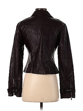 Blanc Noir Faux Leather Jacket (view 2)