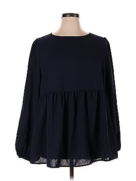 Shein Curve Long Sleeve Blouse (view 1)