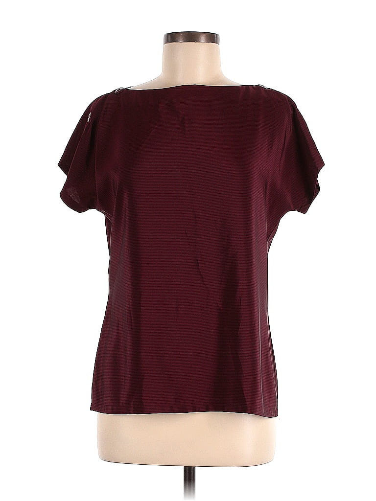 Bethany Burgundy Short Sleeve T-Shirt Size 9 - 10 - photo 1